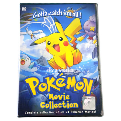 Pokemon 21 In 1 Complete Movie Collection DVD [Anime] [English Dub]