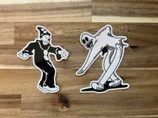 ****4"  CLOWN AND GHOST DECAL STICKER DRIFT FUNNY JDM CAR TURBO ANIME G59