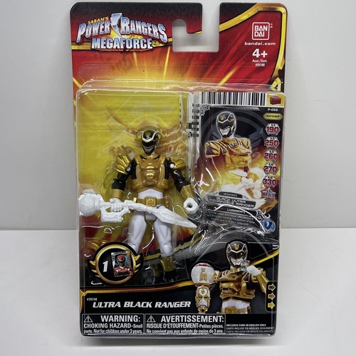 Mighty Morphin Power Rangers Megaforce ULTRA BLACK RANGER Bandai 2013 TOTALMENTE NUEVO - Imagen 3 de 12