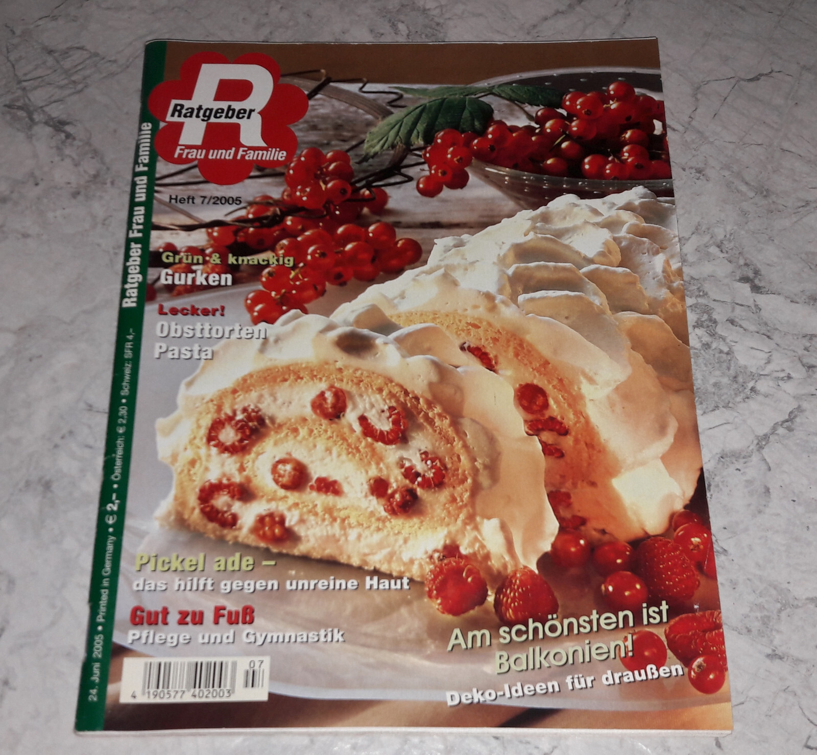 Ratgeber Frau und Familie 7/2005 Sommerfest Obsttorten Einkochen Pasta Dekoideen