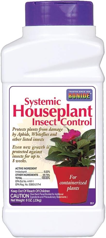 Bonide Systemic Houseplant Insect Control Granules Indoor Plants 8 oz Ready to Use