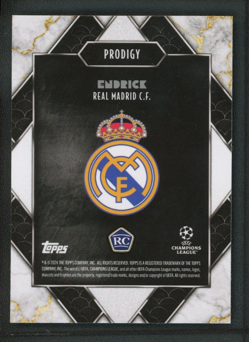 2024 ENDRICK TOPPS DECO UEFA CHAMPIONS LEAGUE PRODIGY ROOKIE 2024 ENDRICK TOPPS DECO UEFA CHAMPIONS LEAGUE PRODIGY ROOKIE