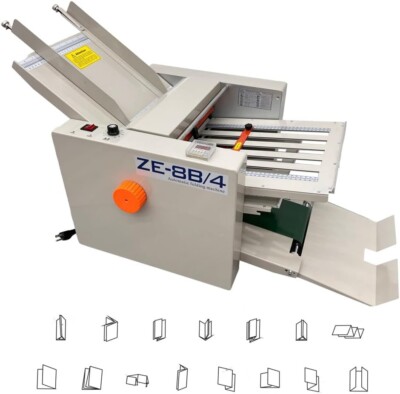 110V Paper Folding Machine Auto Document Folder Desktop Paper Folding Machine