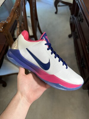 Size 10.5 - Kobe 5 Protro Kay Yow White/Pink/Purple CW2210