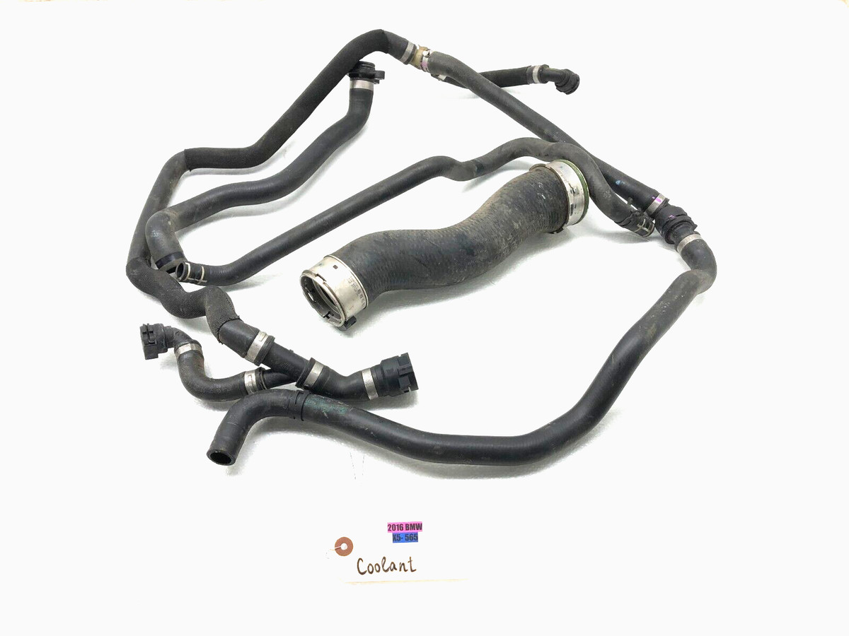 2014-2018 BMW X5 3.0L N55 ENGINE COOLANT WATER HOSE LINE PIPE SET 