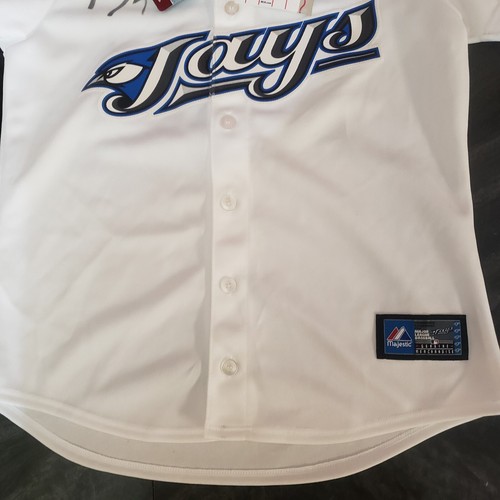 NWT Majestic Women's Toronto Blue Jays Jersey Signed by Doutzen Kroes Autograph - Picture 4 of 7