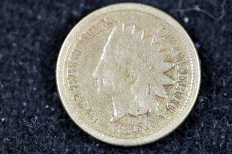 Estate Find 1864 - Copper Nickel Indian Head Cent!!  #H16342