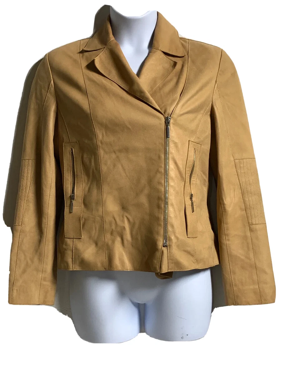 Adrienne vittadini leather best sale jacket