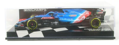 Alpine A521 No.14 Alpine F1 Team - Bahrain GP Formula 1 2021 (Fernando Alonso) .