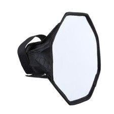 Non-woven Fabric Flash Diffuser Light Softbox , Black Octagonal Photography 20cm