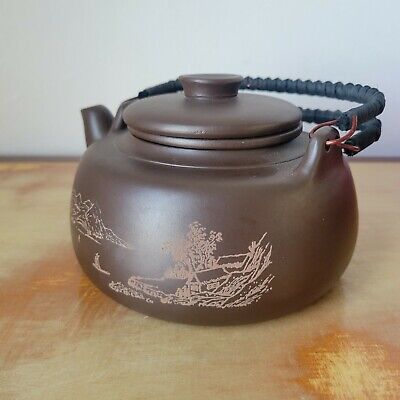 30ml Chinese Handmade Brwon rare YiXing ZiSha Glazed Pottery clay Teacup tea cup