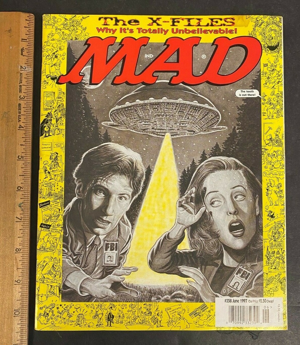 1997 MAD MAGAZINE *THE X-FILES* WHY ITS TOTALLY UNBELIEVABLE #358