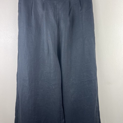 Free The Label Women's Size Medium Monaco Pants Linen Black Lagenlook - Picture 4 of 10