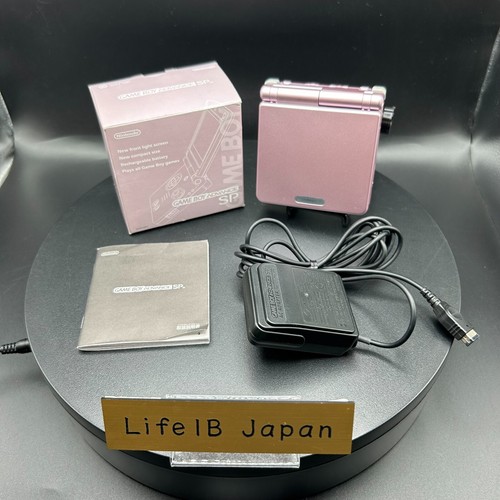 Nintendo Game Boy Advance SP Pearl Pink Handheld Console - Retro Gaming System - Afbeelding 4 van 22