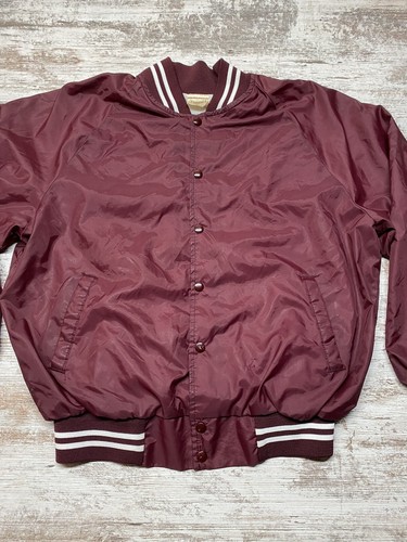 Vintage Victorias Secret Varsity Jacket Adult XL Red Snap Up Catalogue USA 80s - Picture 3 of 11