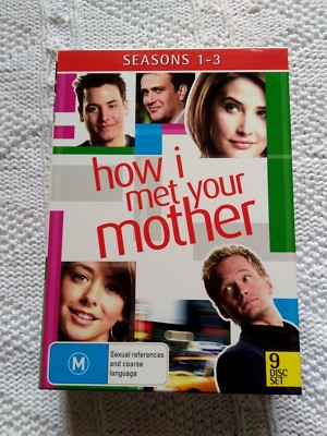 HOW I MET YOUR MOTHER -SEASON 1-3 – DVD, 9-DISC BOX SET, R-4, LIKE