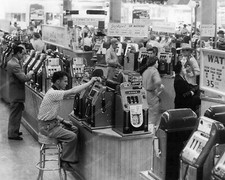 Slot Machines Las Vegas 1960s Vintage 8x10 Reprint Of Old Photo