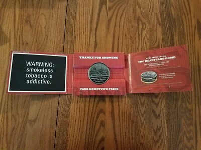 sm tobacco RED SEAL TOBACCO METAL TIN LID SMALL TOWN PROUD FREIGHT TRAIN INITIALS SM