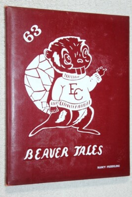 #ad 1963 Eau Claire High School Yearbook Annual Eau Claire Michigan MI Beaver Tales $29.95