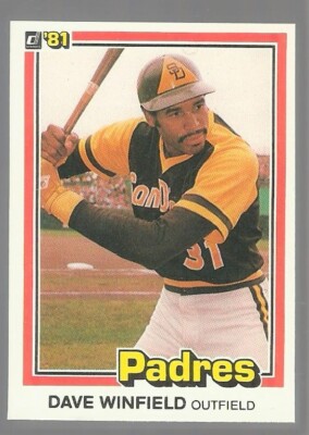 1981 DONRUSS BASEBALL  #364  DAVE WINFIELD  HOF  MINT  SAN DIEGO PADRES  KEY