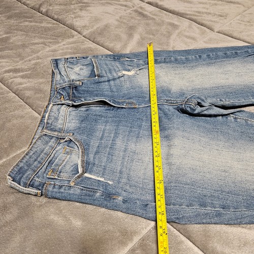 Bullhead Denim Co. Women’s 28 High Rise Skinniest Jeans - Distressed Blue Denim - Picture 8 of 9