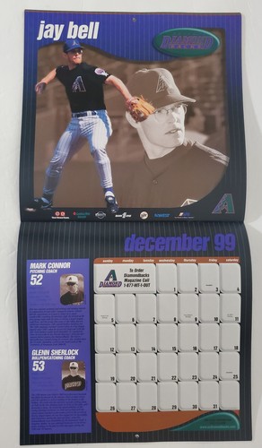 Arizona Diamondbacks 1999 Team Calendar Dbacks 1999 SGA - NUOVO & MAI USATO - Foto 7 di 10