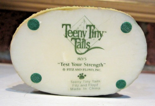 Fitz & Floyd Teeny Tiny Tails 1998 Charming Tails Test Your Strength Miniature - Picture 9 of 15