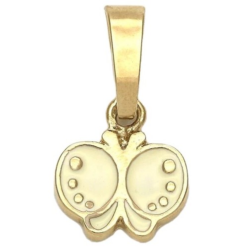 BEAUTIFUL YELLOW BUTTERFLY PENDANT WITH CHAIN !!