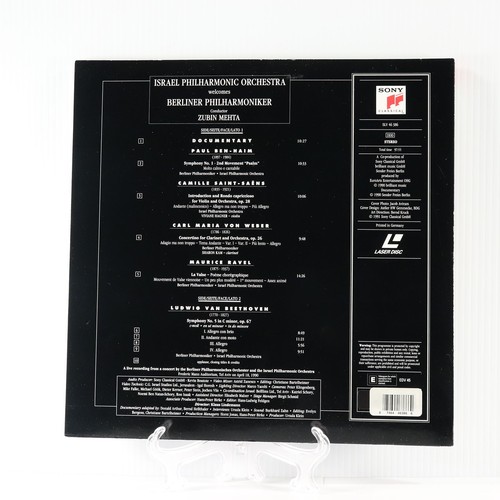 Zubin Mehta, Israel Philharmonic Orchestra Welcomes Berlin (Laserdisc 1990 Sony) - Picture 2 of 10