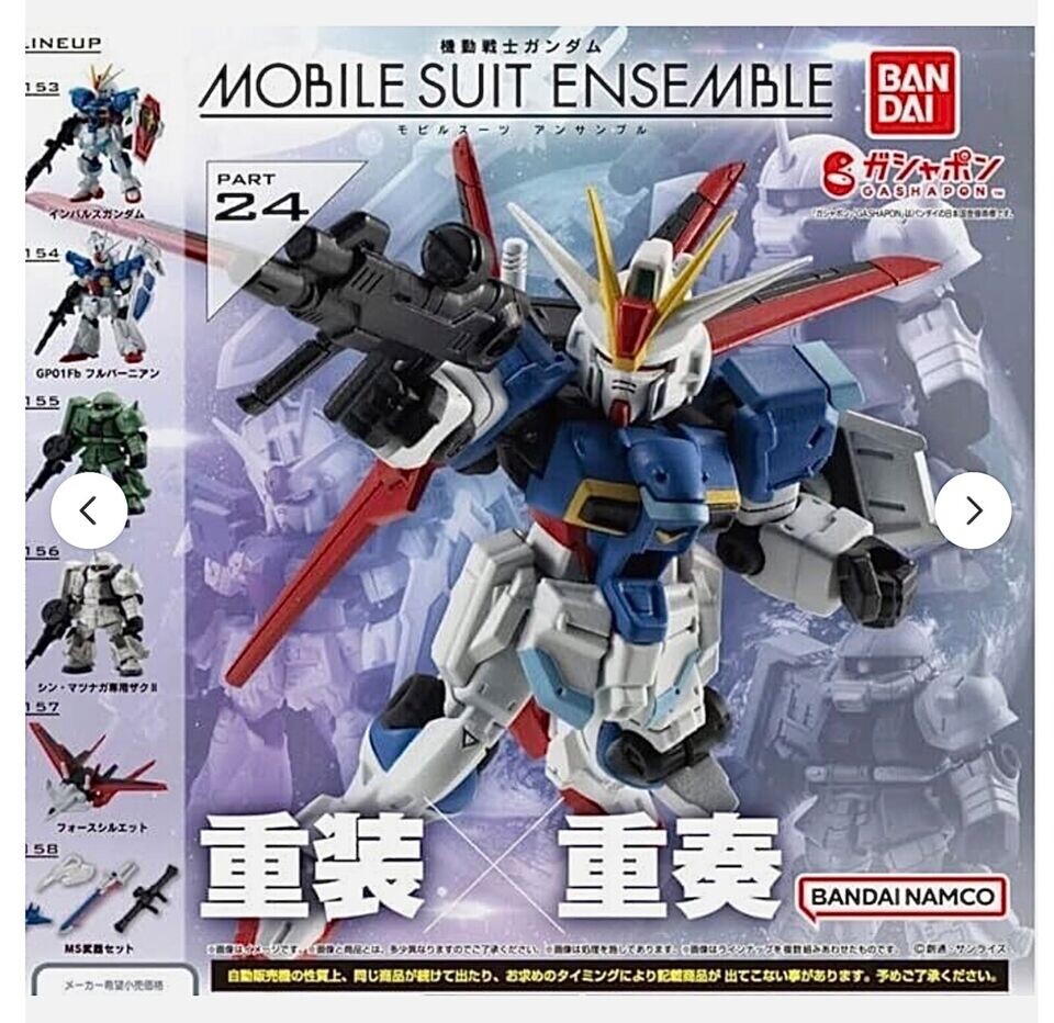 Juego de 6 figuras de acción Gundam Mobile Suit Ensemble 24 Gashapon BANDAI totalmente nuevas