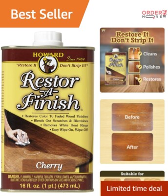 Restore Wood Finishes with Ease - Howard Cherry Restor-A-Finish - 1.05 Pounds
