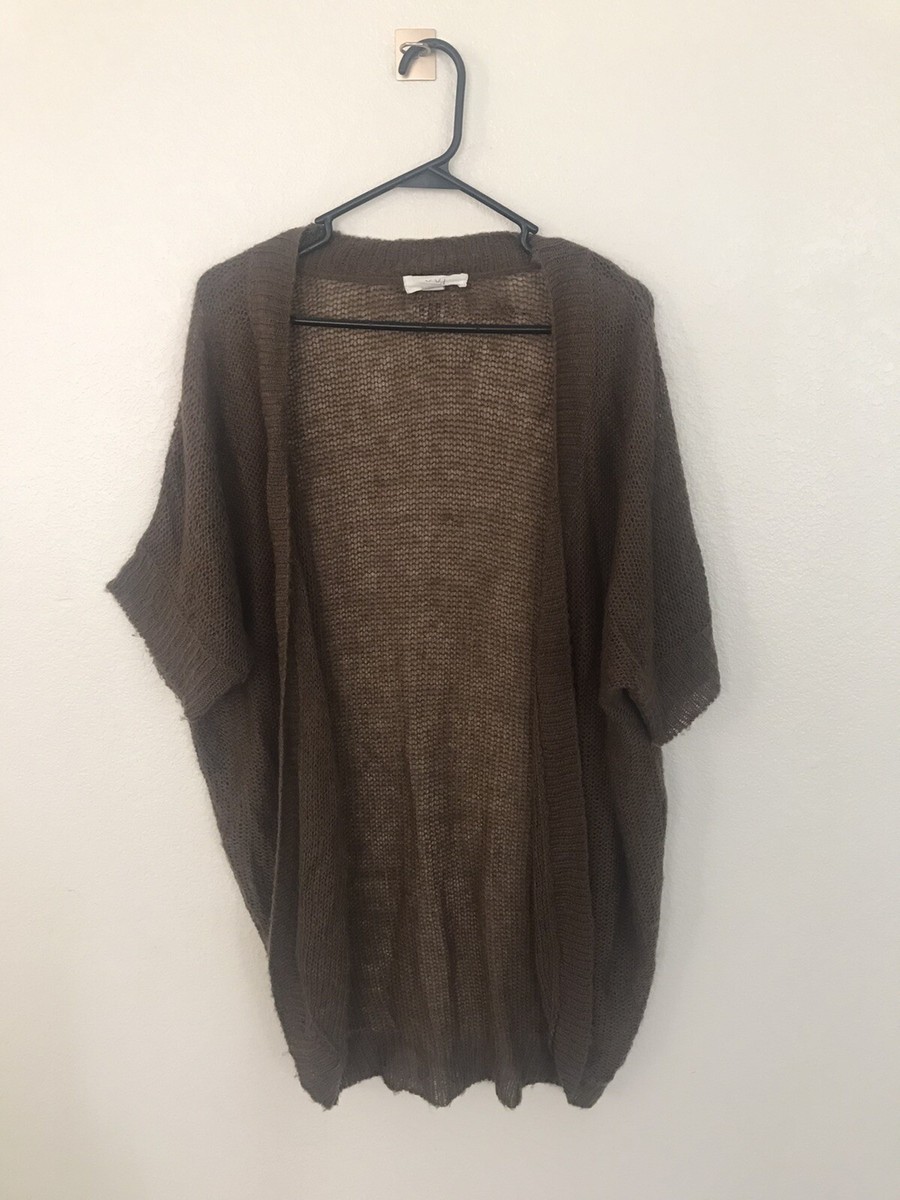 XXI Brown Knit Open Cardigan Size L | eBay