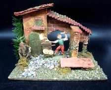 CASETTA DEL PRESEPE CON PERSONAGGIO ARROTINO - 