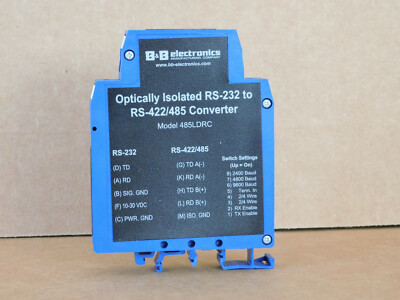 B & B Electronics 485LDRC Optically Isolated Converter RS-232 to RS-422/485 CSQ