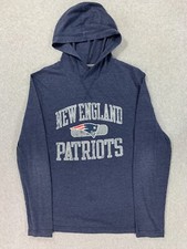 New England Patriots Lightweight Hoodie Shirt (Women's Small) Blue