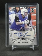 Leaf 2021 Draft Matt Bushman Rookie Autograph #BA-MB1 Football Card. rookie card picture