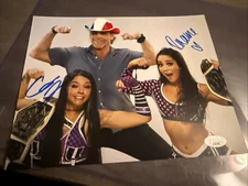 Roxanne Perez Cora Jade Dual Signed 8x10 Jsa Cert Wwe Nxt 