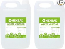 Hexeal White Vinegar 10L – 2 x 5L of Food Grade White Vinegar for Cooking 1.09 per litre