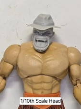 3d Print FIX IT HAT YELL GREEN GUY Head 7" 1:10 MCFARLANE DC MULTIVERSE Hero Man