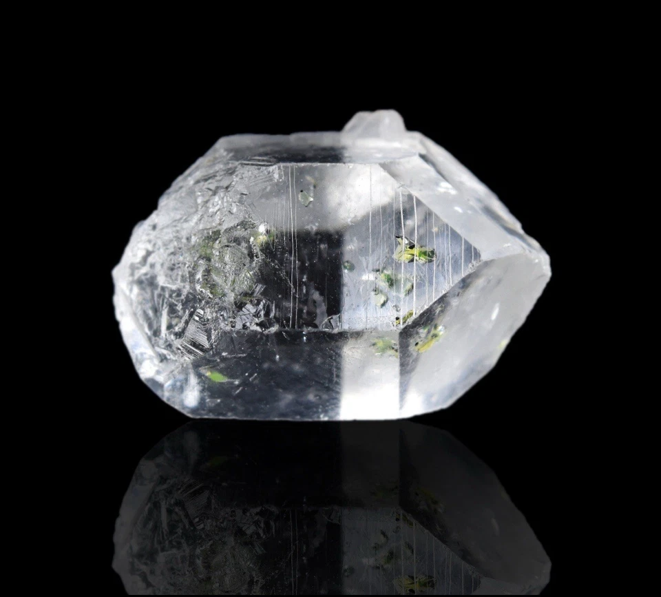 ✨Beautiful Fluorescent Petroleum Herkimer Diamond Quartz Crystal Gemstone - Image 2 of 4