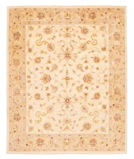 Vintage Hand-Knotted Area Rug 8'0" x 9'8" Traditional Wool Carpet