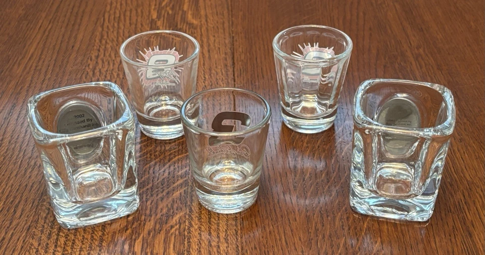 Juego de vasos de chupito mixtos vintage Dale Earnhardt Sr. and Jr. Foto 2 de 4