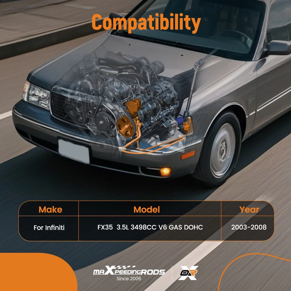 Bomba de dirección asistida para Infiniti FX35 3,5 L V6 2003-2008 21-5412 49110CG000 Foto 3 de 4