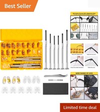 Complete Eyeglass Repair Kit - Magnetic Screws, Tweezers  Nose Pads Included