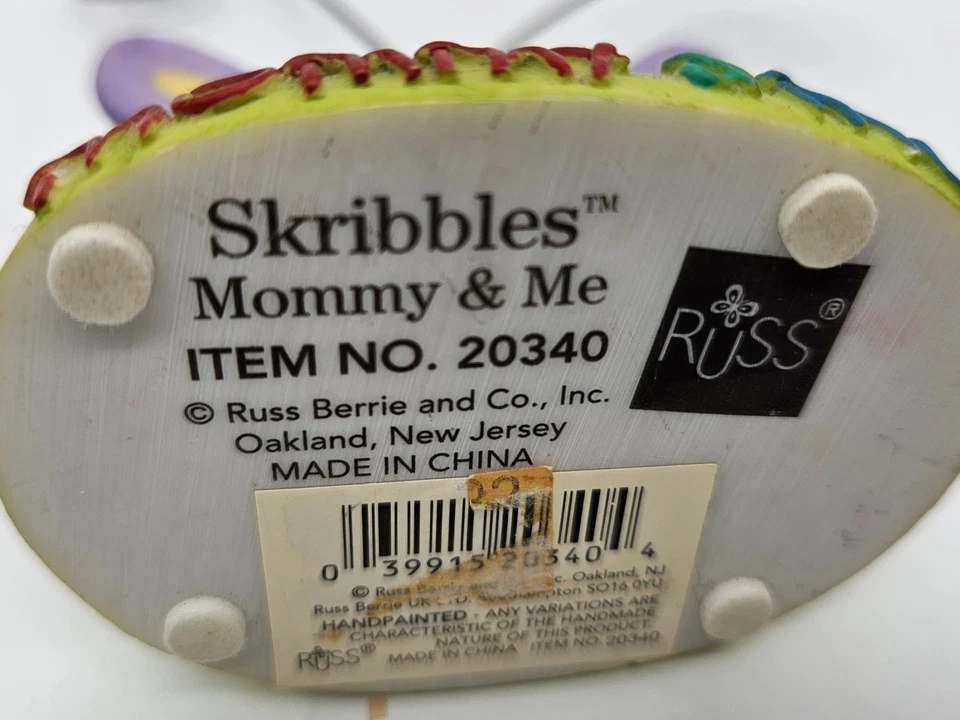 Skribbles Russ Berrie Mommy & Me Butterfly Photo Holder Figurine Item 20340 - Image 3 of 4