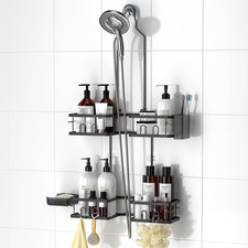 Adjustable Shower Caddy Hanging Rustproof Shower Caddy for Handheld Showerheads,