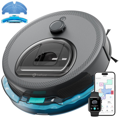 Lefant Robot Vacuum And Mop Upgraded Lidar Navigation 450Ml Visible Dustbin