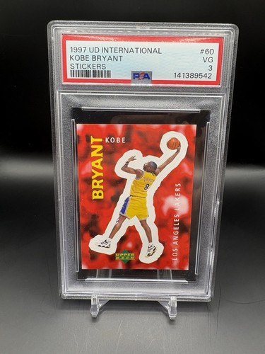 1997 Upper Deck International Kobe Bryant Sticker PSA 3 (POP 3)