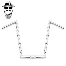 ORIGINAL LOWRIDER 15  V Ape Square Twisted Handlebar Chrome 1  Clamp 25.4mm.
