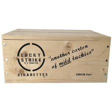 WW2 US Army Lucky Strike Wooden Crate - Replica